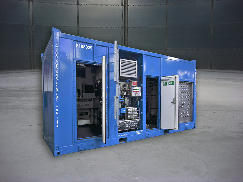 2012 | SMS develop and successfully deliver the first containerised IWOCS HPU (Installation and Workover Control Systems Hydraulic Power Unit)
