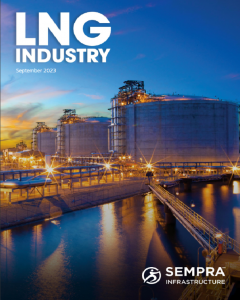 LNG Industry September magazine cover